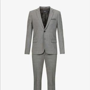 Mens Kooples suit 36 jacket 30 pants gray